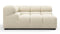 Tufty - Tufty Module, Large Left Corner, Eggshell Boucle