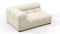 Tufty - Tufty Module, Large Left Corner, Eggshell Boucle