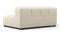 Tufty - Tufty Module, Large Left Corner, Eggshell Boucle
