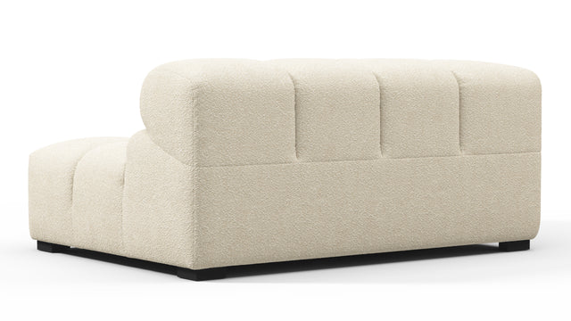 Tufty - Tufty Module, Large Left Corner, Eggshell Boucle