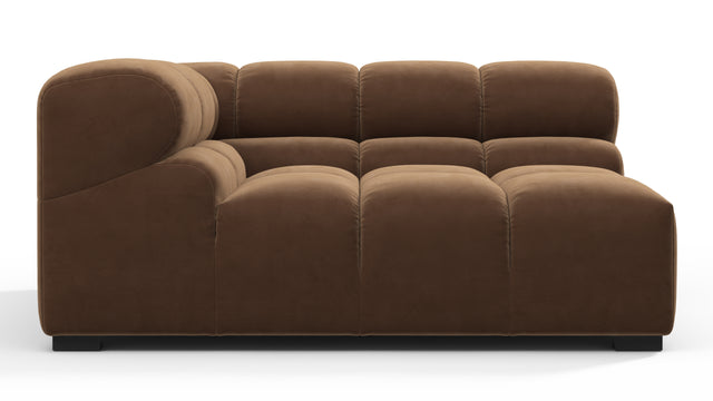Tufty - Tufty Module, Large Left Corner, Mocha Velvet