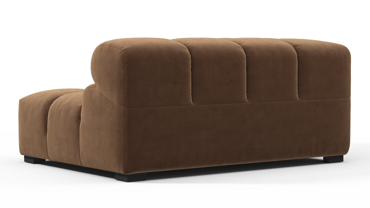 Tufty - Tufty Module, Large Left Corner, Mocha Velvet