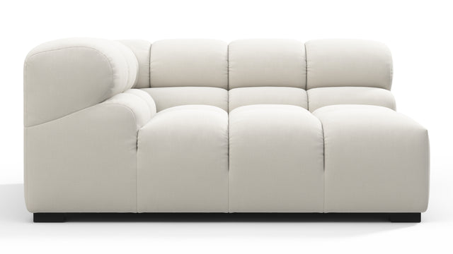 Tufty - Tufty Module, Large Left Corner, Oatmeal Brushed Weave
