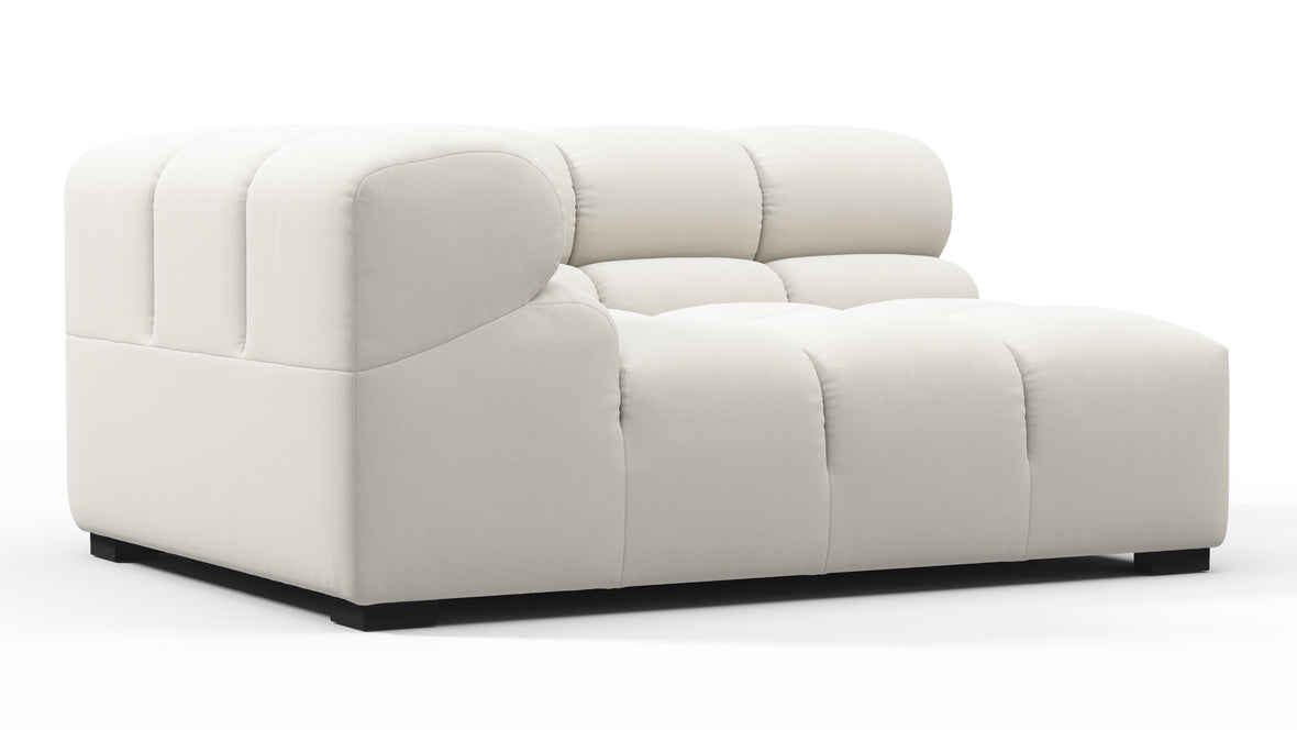 Tufty - Tufty Module, Large Left Corner, Oatmeal Brushed Weave