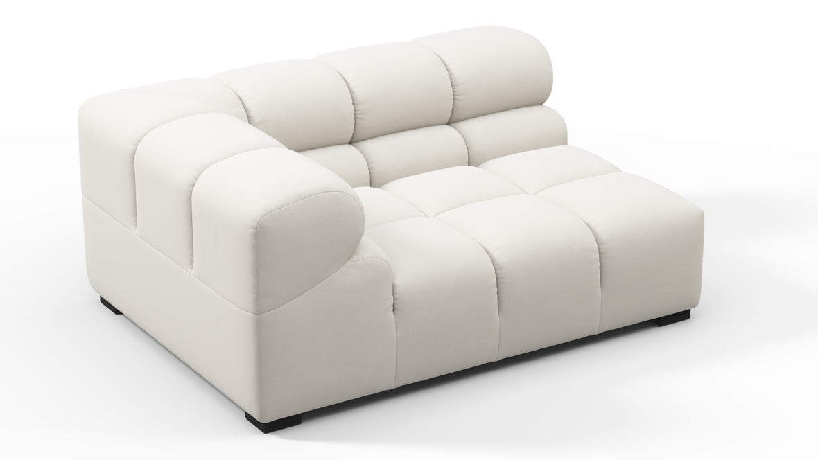 Tufty - Tufty Module, Large Left Corner, Oatmeal Brushed Weave