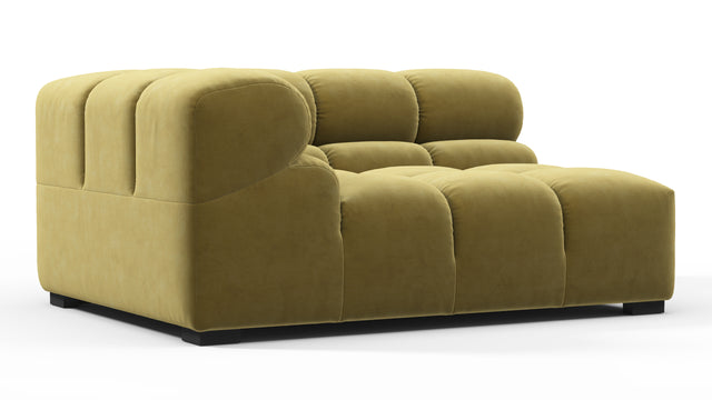 Tufty - Tufty Module, Large Left Corner, Olive Gold Velvet