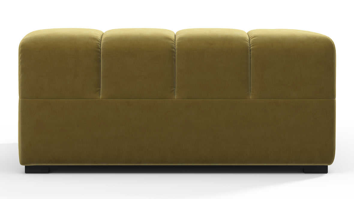 Tufty - Tufty Module, Large Left Corner, Olive Gold Velvet