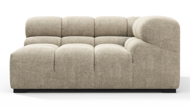 Tufty - Tufty Module, Large Right Corner, Beige Gray Chenille