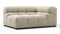 Tufty - Tufty Module, Large Right Corner, Beige Gray Chenille