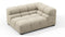 Tufty - Tufty Module, Large Right Corner, Beige Gray Chenille