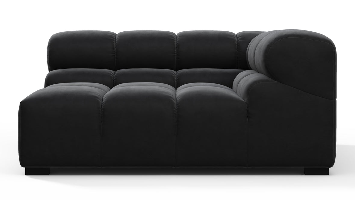Tufty - Tufty Module, Large Right Corner, Black Velvet