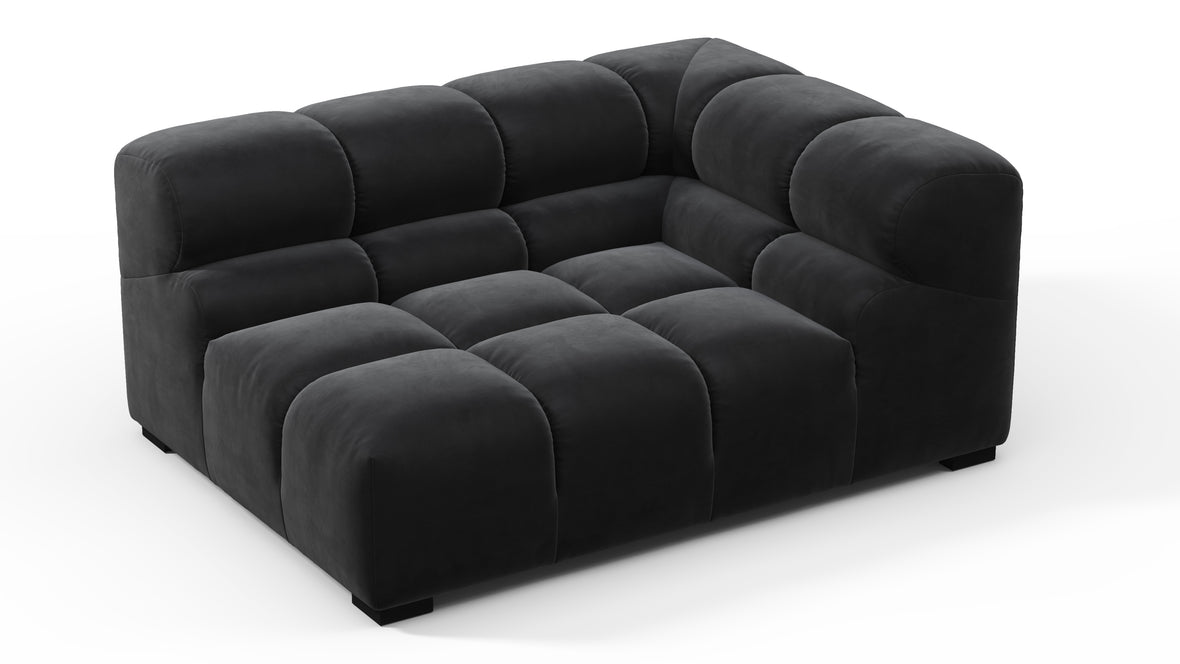 Tufty - Tufty Module, Large Right Corner, Black Velvet