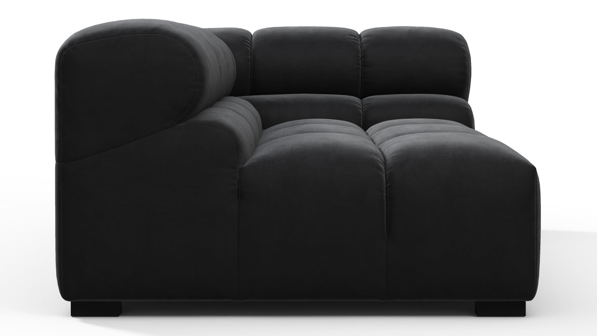 Tufty - Tufty Module, Large Right Corner, Black Velvet