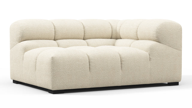 Tufty - Tufty Module, Large Right Corner, Eggshell Boucle