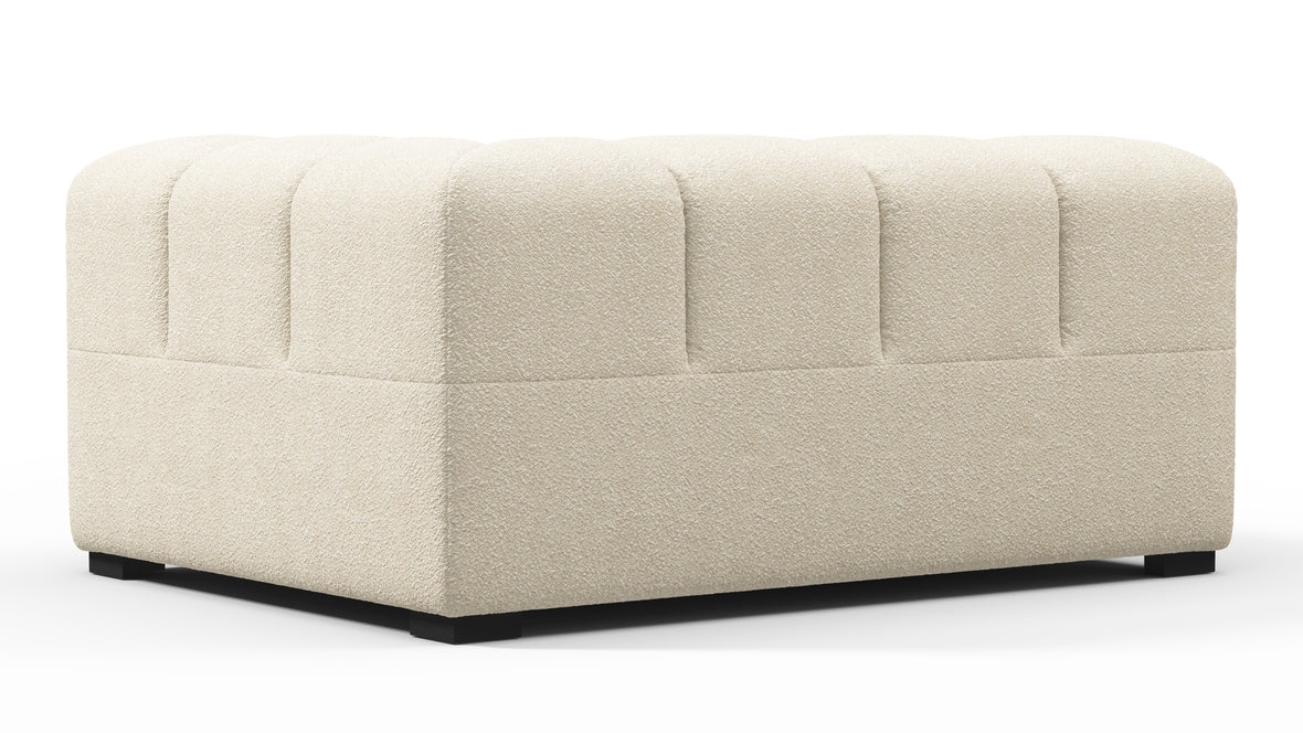 Tufty - Tufty Module, Large Right Corner, Eggshell Boucle