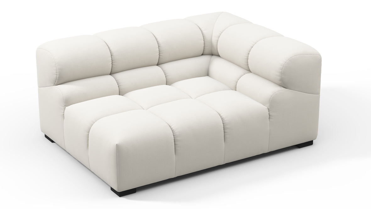 Tufty - Tufty Module, Large Right Corner, Oatmeal Brushed Weave