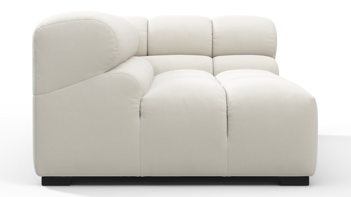 Tufty - Tufty Module, Large Right Corner, Oatmeal Brushed Weave