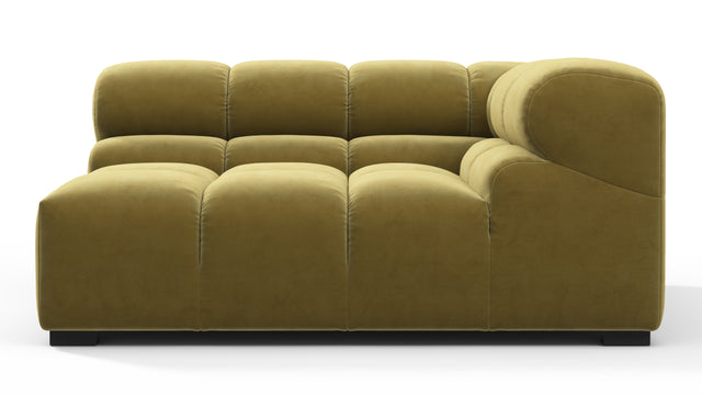 Tufty - Tufty Module, Large Right Corner, Olive Gold Velvet