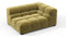 Tufty - Tufty Module, Large Right Corner, Olive Gold Velvet