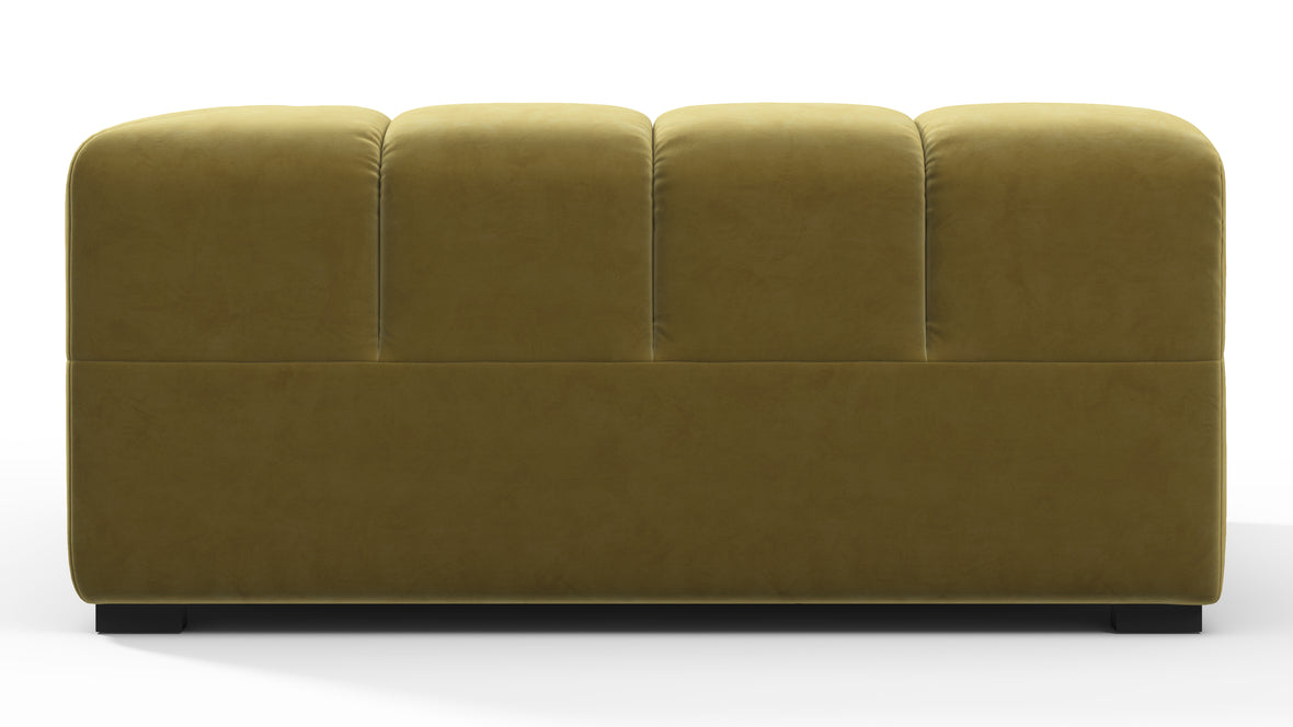 Tufty - Tufty Module, Large Right Corner, Olive Gold Velvet