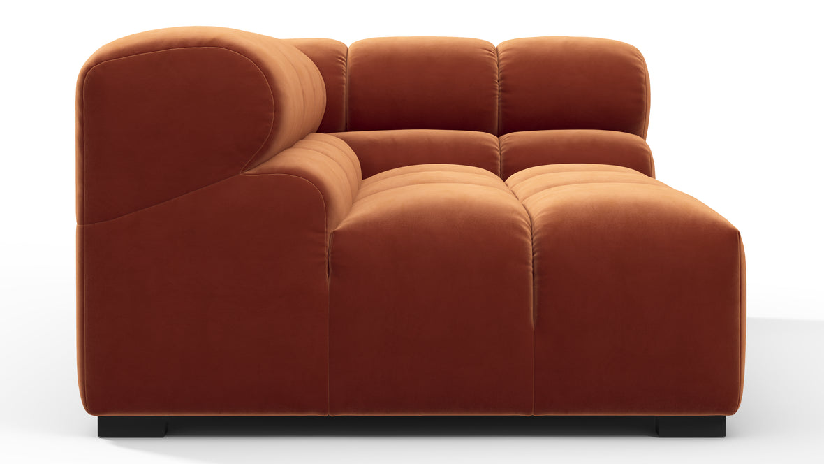 Tufty - Tufty Module, Large Right Corner, Spice Velvet