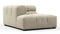 Tufty - Tufty Module, Left Corner Half, Beige Gray Chenille
