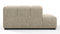 Tufty - Tufty Module, Left Corner Half, Beige Gray Chenille