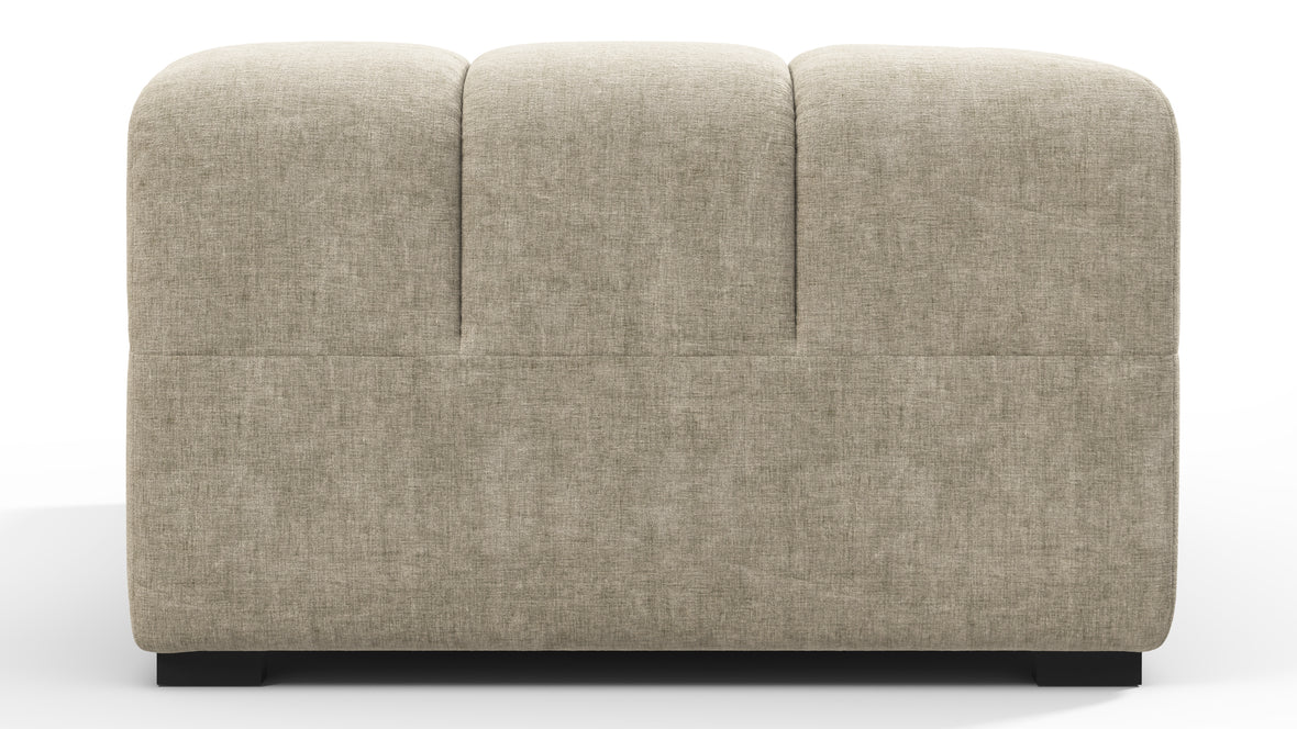 Tufty - Tufty Module, Left Corner Half, Beige Gray Chenille