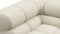 Tufty - Tufty Module, Left Corner Half, Eggshell Boucle