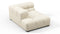 Tufty - Tufty Module, Left Corner Half, Eggshell Boucle