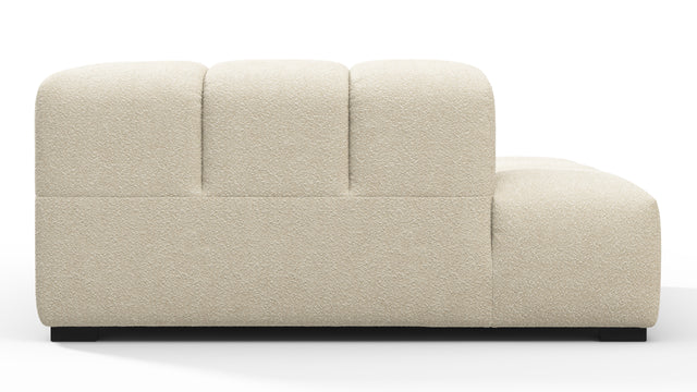 Tufty - Tufty Module, Left Corner Half, Eggshell Boucle