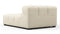 Tufty - Tufty Module, Left Corner Half, Eggshell Boucle