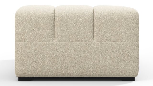 Tufty - Tufty Module, Left Corner Half, Eggshell Boucle