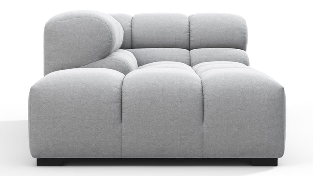 Tufty - Tufty Module, Left Corner Half, Light Gray Wool