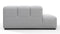 Tufty - Tufty Module, Left Corner Half, Light Gray Wool