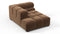 Tufty - Tufty Module, Left Corner Half, Mocha Velvet