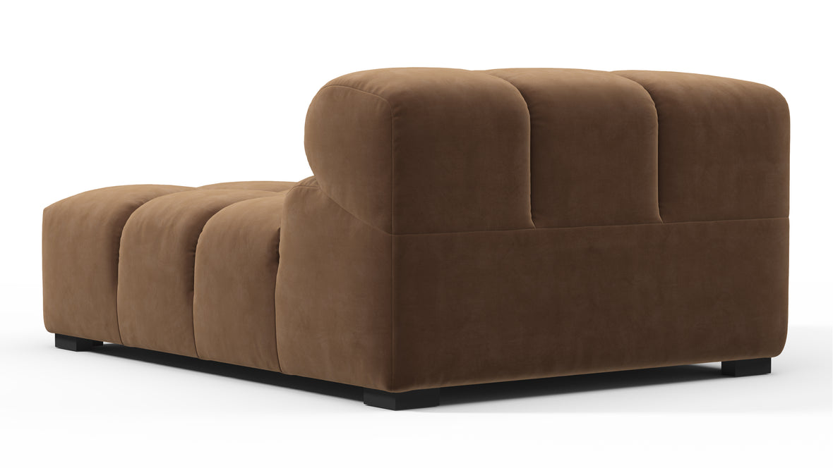 Tufty - Tufty Module, Left Corner Half, Mocha Velvet