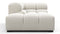 Tufty - Tufty Module, Left Corner Half, Oatmeal Brushed Weave