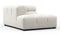 Tufty - Tufty Module, Left Corner Half, Oatmeal Brushed Weave