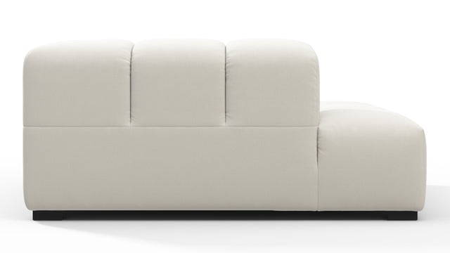 Tufty - Tufty Module, Left Corner Half, Oatmeal Brushed Weave