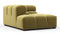 Tufty - Tufty Module, Left Corner Half, Olive Gold Velvet