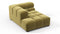 Tufty - Tufty Module, Left Corner Half, Olive Gold Velvet