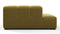 Tufty - Tufty Module, Left Corner Half, Olive Gold Velvet