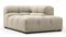 Tufty - Tufty Module, Right Corner Half, Beige Gray Chenille
