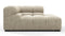 Tufty - Tufty Module, Right Corner Half, Beige Gray Chenille
