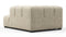 Tufty - Tufty Module, Right Corner Half, Beige Gray Chenille