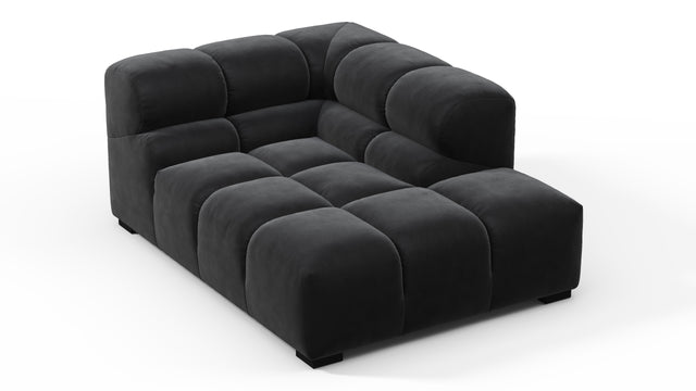 Tufty - Tufty Module, Right Corner Half, Black Velvet