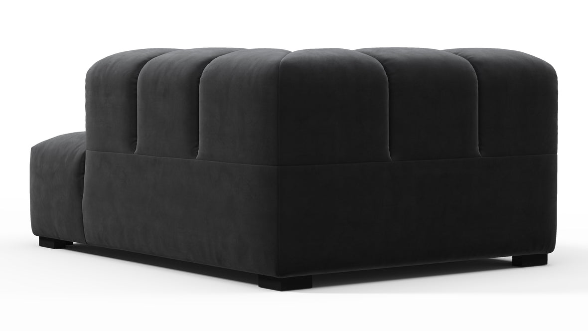 Tufty - Tufty Module, Right Corner Half, Black Velvet