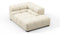 Tufty - Tufty Module, Right Corner Half, Eggshell Boucle
