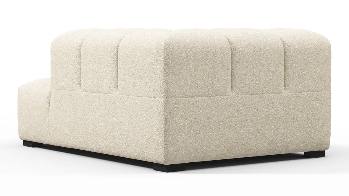 Tufty - Tufty Module, Right Corner Half, Eggshell Boucle